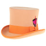 Ferrecci Premium Top Hat in Orange Wool Victorian Elegance in Orange #color_ Orange