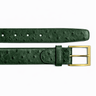 Ostrich Quill Belt in Forest Green in Forest Green 44
