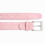 Ostrich Leg Belt in Pink