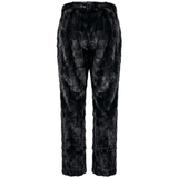 Calvere Furs Men's Mink Sections Pants in Black