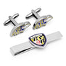 NFL Baltimore Ravens Cufflinks and Shield Tie Bar Gift Set in #color_