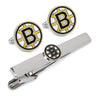 NHL Boston Bruins Cufflinks & Tie Clip Gift Set in #color_