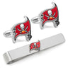 NFL Tampa Bay Buccaneers Cufflinks and Tie Bar Gift Set in #color_