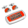 NFL Cleveland Browns Cufflinks and Cushion Money Clip Gift Set in #color_