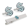 NHL Seattle Kraken Cufflinks & Tie Clip Gift Set in #color_
