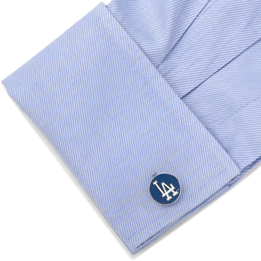 MLB LA Dodgers Cufflinks and Tie Bar Gift Set