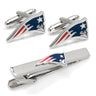 NFL New England Patriots Cufflinks and Tie Clip Gift Set in #color_