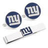 NFL New York Giants Cufflinks and Tie Bar Gift Set in #color_