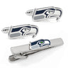 NFL Seattle Seahawks Cufflinks and Tie Clip Gift Set in #color_