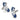 MLB LA Dodgers State Shaped Cufflinks