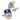 MLB New York Mets Sugar Skull Cufflinks & Lapel Pin Gift Set in #color_