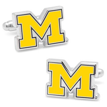 NCAA University of Michigan Cufflinks and Tie Bar Gift Set