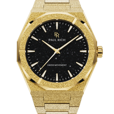 Paul Rich US Frosted Star Dust II Gold Watch