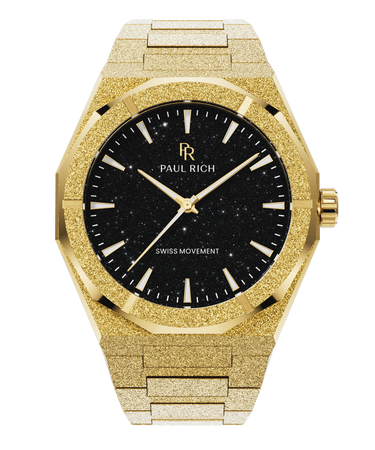 Paul Rich US Frosted Star Dust II Gold Watch