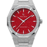 Paul Rich US Frosted Star Dust II Silver Red Watch in Quartz