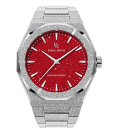 Paul Rich US Frosted Star Dust II Silver Red Watch in Quartz