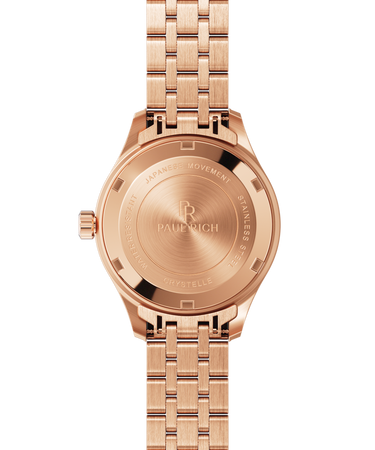 Paul Rich US Crystelle Rose Gold Silver Watch