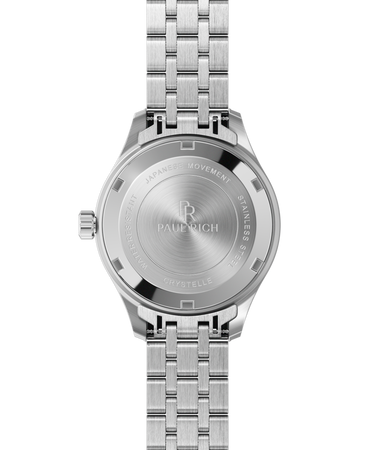 Paul Rich US Crystelle Silver Pink Dress Watch