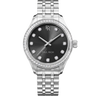 Paul Rich US Crystelle Silver Black Luxury Watch in #color_
