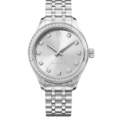 Paul Rich US Crystelle Silver Quartz Watch