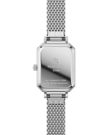 Paul Rich US Icon Silver Black Steel Watch