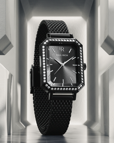 Paul Rich US Icon Black Steel Luxury Watch