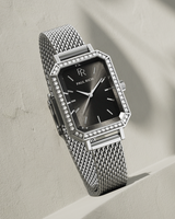 Paul Rich US Icon Silver Black Steel Watch