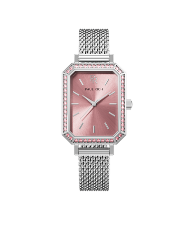 Paul Rich US Icon Silver Pink Luxury Watch