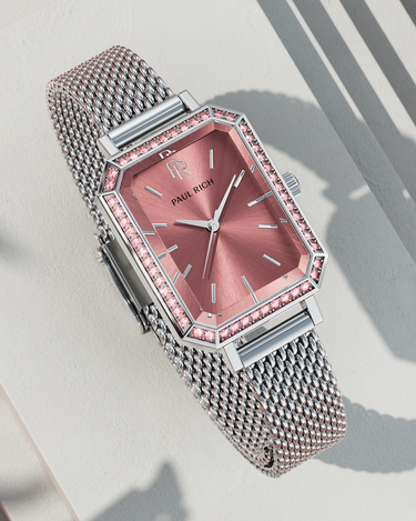 Paul Rich US Icon Silver Pink Luxury Watch