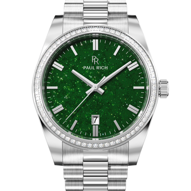 Paul Rich US Legacy Silver Green Aventurine Watch