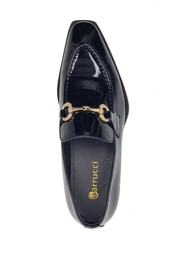 Carrucci Shoes Patent Leather Buckle Loafer