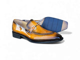 Carrucci Shoes Patent Leather Buckle Loafer