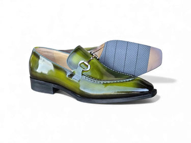 Carrucci Shoes Patent Leather Buckle Loafer