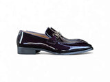 Carrucci Shoes Patent Leather Buckle Loafer