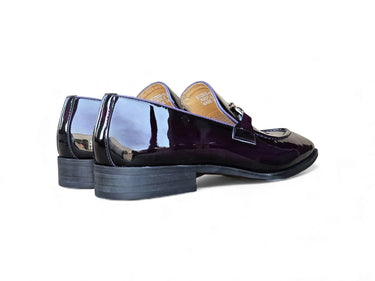Carrucci Shoes Patent Leather Buckle Loafer