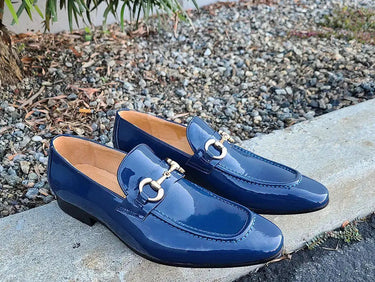 Carrucci Shoes Patent Leather Horse Bit Loafer