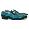Carrucci Shoes Patent Leather Horse Bit Loafer in Green