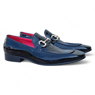 Carrucci Shoes Patent Leather Horse Bit Loafer in Black