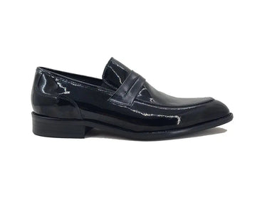 Carrucci Shoes Patent Leather Tuxedo Penny Loafer