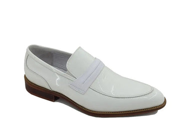 Carrucci Shoes Patent Leather Tuxedo Penny Loafer