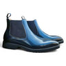 Patina Chelsea Boot Lug Sole in Navy #color_ Navy