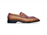 Carrucci Shoes Patina Finished Penny Loafer