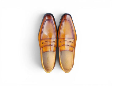 Carrucci Shoes Patina Finished Penny Loafer