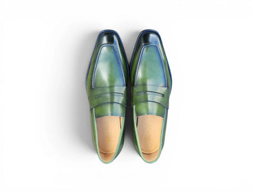 Carrucci Shoes Patina Finished Penny Loafer
