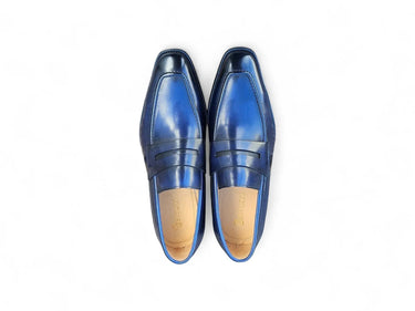 Carrucci Shoes Patina Finished Penny Loafer
