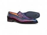 Carrucci Shoes Patina Finished Penny Loafer