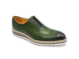 Carrucci Patina Wing-tip Oxford Medallion Shoe