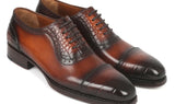Paul Parkman Goodyear Welted Cap Toe Oxfords in Brown
