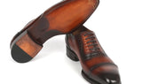 Paul Parkman Goodyear Welted Cap Toe Oxfords in Brown