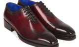 Paul Parkman Goodyear Welted Punched Oxfords in Bordeaux